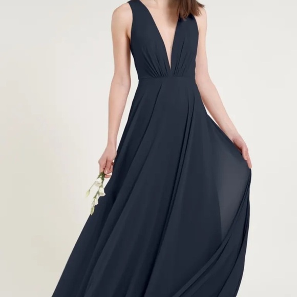 NWT JENNY YOO COLLECTION RYAN IN NAVY - Picture 1 of 2